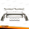 Sistema de escape de aço inoxidável duplex TA Technix 1x100mm adequado para BMW 335i E90/E91/E92 Limo./Coupe/Touring Bi-Turbo