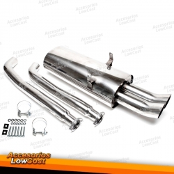 Sistema de escape TA Technix de acero inoxidable 2x76mm DTM apto para BMW Serie 3 E36 325i