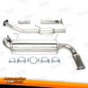 Sistema de exaustão de aço inoxidável TA Technix 1x100mm esquerdo + direito adequado para Mazda MX-5 II tipo NB
