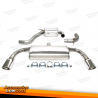 Sistema de exaustão de aço inoxidável duplex TA Technix 1x100mm adequado para VW Golf VI GTI