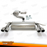 Sistema de exaustão de aço inoxidável duplex TA Technix 2x80mm adequado para VW Scirocco III
