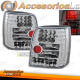 LUZES TRASEIRAS LED CROMADAS para VW PASSAT B5 11.96-08.00 VARIANTE