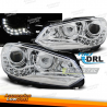 FARÓIS VERDADEIROS DRL CROMADOS para VW GOLF 6 10/08-12
