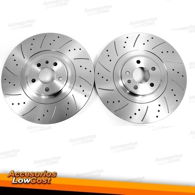 Discos De Freno Delanteros Perforados Y Ranurados De 320mm Para Audi A4, A5 Y S5 (1.8, 2.0, 2.7, 3.0, 3.2)