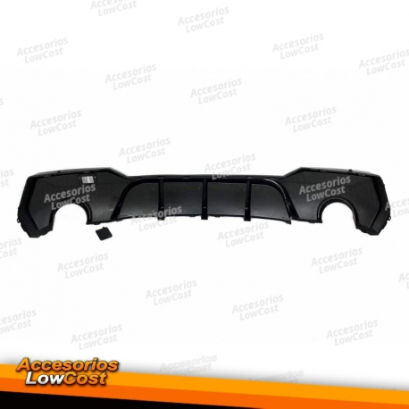 Difusor Traseiro BMW G22 Look M Performance Preto Brilhante