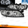 FARÓIS ANGEL EYES / OPEL VECTRA B / 99-02 FUNDO CROMADO
