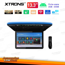 Pantalla Reproductor multimedia para techo de coche Android Octa-core de 13,3 pulgadas