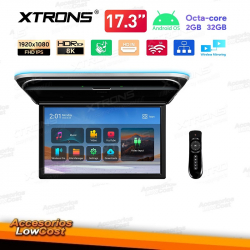 Pantalla Reproductor multimedia para techo de coche con Android Octa-core de 17,3 pulgadas