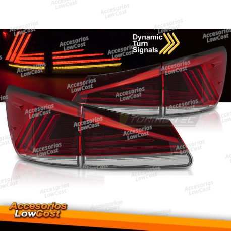 LUCES TRASERAS LED ROJAS SQL PARA LEXUS IS II 06-13