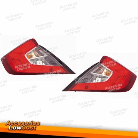 FAROIS TRASEIROS HONDA CIVIC FASTBACK 4P (17-)