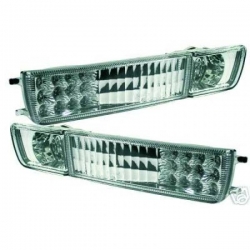 FAROS ANTINIEBLA CON INTERMITENTE LED CROMADO PARA GOLF 3, VENTO 92-98