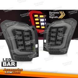 LUZES TRASEIRAS DE BARRA LED FUMADA PARA SUBARU FORESTER IV 13-18