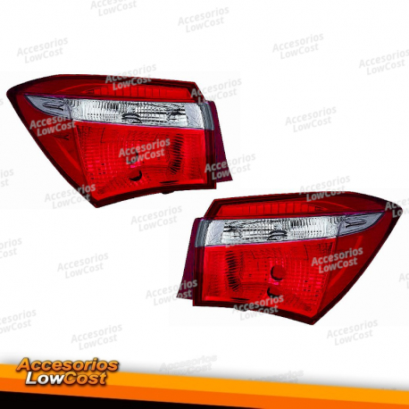 FAROIS TRASEIROS TOYOTA COROLLA SEDAN 4P (13-18)