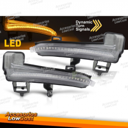 INTERMITENTES DE ESPEJO LED BLANCO SEQ PARA SKODA SUPERB III 15-18
