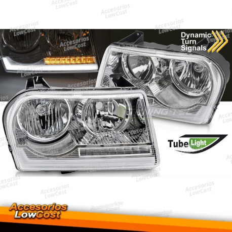 FARÓIS PARA CHRYSLER 300 05-08 TUBO DE FAROL CROMADO