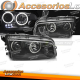 FARÓIS PARA DODGE CHARGER LX 06-10 BLACK ANGEL EYES