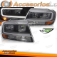 FARÓIS PARA CHRYSLER JEEP GRAND CHEROKEE 99-05.05 TUBO DE FAROL PRETO