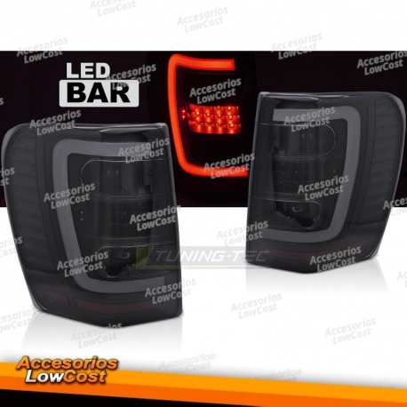 FARÓIS PARA CHRYSLER JEEP GRAND CHEROKEE 99-05.05 LED SMOKE PRETO