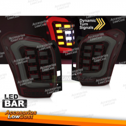 LUCES TRASERAS LED DE BARRA AHUMADAS ROJAS PARA SUBARU FORESTER IV 13-18