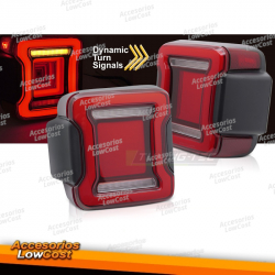 FAROS TRASEROS PARA CHRYSLER JEEP WRANGLER JL 18-23 LED ROJO
