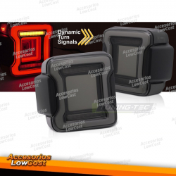 FAROS TRASEROS PARA CHRYSLER JEEP WRANGLER JL 18-23 LED AHUMADO