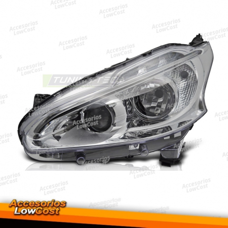 FAROL LED CROMADO LADO ESQUERDO TYC PARA PEUGEOT 208 12-15