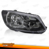 FARO DELANTERO NEGRO LADO DERECHO H4 TYC PARA VW CADDY 11-14