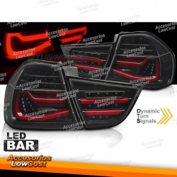 FAROS TRASEROS LED NEGROS SEQ PARA BMW E90 09-11