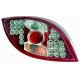 FAROLINS TRASEIROS LED / FORD KA / 96+ VERMELHO BRANCO