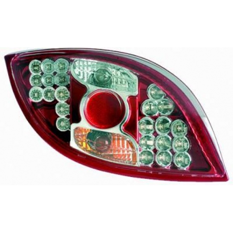 FAROLINS TRASEIROS LED / FORD KA / 96+ VERMELHO BRANCO