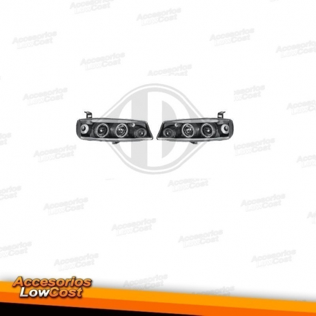 FAROIS ANGEL EYES / OPEL CALIBRA / 89-97 FUNDO PRETO