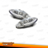 FARÓIS LUZ DIURNA LED / SEAT LEON / TOLEDO / ALTEA 04-09 / FUNDO CROMADO