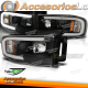 FARÓIS PARA DODGE RAM 02-06 BLACK TUBE LIGHT