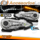 FAROS DELANTEROS PARA TOYOTA GT86 12-16 CON LUZ DIURNA AUTOMÁTICA CROMADA