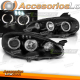 FARÓIS PARA MAZDA MX5 01-05 OLHOS DE ANJO PRETO