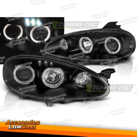 FARÓIS PARA MAZDA MX5 01-05 OLHOS DE ANJO PRETO