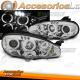 FAROS DELANTEROS PARA MAZDA MX5 01-05 OJOS DE ANGEL CROMADOS