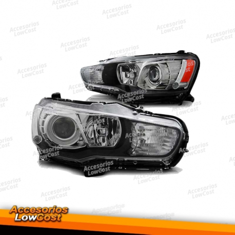 FAROS DELANTEROS PARA MITSUBISHI LANCER 8 2008- ASPECTO XENÓN