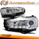 FARÓIS PARA MITSUBISHI LANCER 8 08-16 CROMADO DAYLIGHT