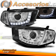 FARÓIS PARA MITSUBISHI L200 06-10 CROMADO LUZ DIURNA
