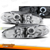 FARÓIS PARA MITSUBISHI ECLIPSE 06.95-96 CROMADO ANGEL EYES