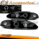 FARÓIS PARA MITSUBISHI ECLIPSE 06.95-96 PRETOS ANGEL EYES