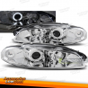 FAROS DELANTEROS PARA MITSUBISHI ECLIPSE 97-12.98 OJOS DE ANGEL CROMADOS