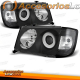 FARÓIS PARA MERCEDES E  W124 / 93-95 PRETO VIDRO LISO
