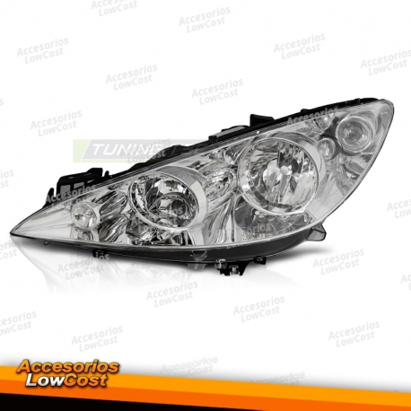 FAROL LED TYC CROMADO LADO ESQUERDO PARA PEUGEOT 308 07-10