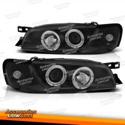 FARÓIS PARA SUBARU IMPREZA 05.93-10.00 BLACK ANGEL EYES