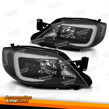 FARÓIS PARA SUBARU IMPREZA III GH 07-12 BLACK TUBE HID