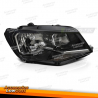 FARO DELANTERO NEGRO LADO DERECHO H4 TYC PARA VW CADDY 15-20
