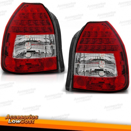PILOTOS LED HONDA CIVIC 3P 95-01 COLOR ROJO 