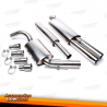 LINHA DE ESCAPE EM INOX PARA VOLKSWAGEN GOLF MK2 II (83-91) MOTORES 1.1 A 1.8